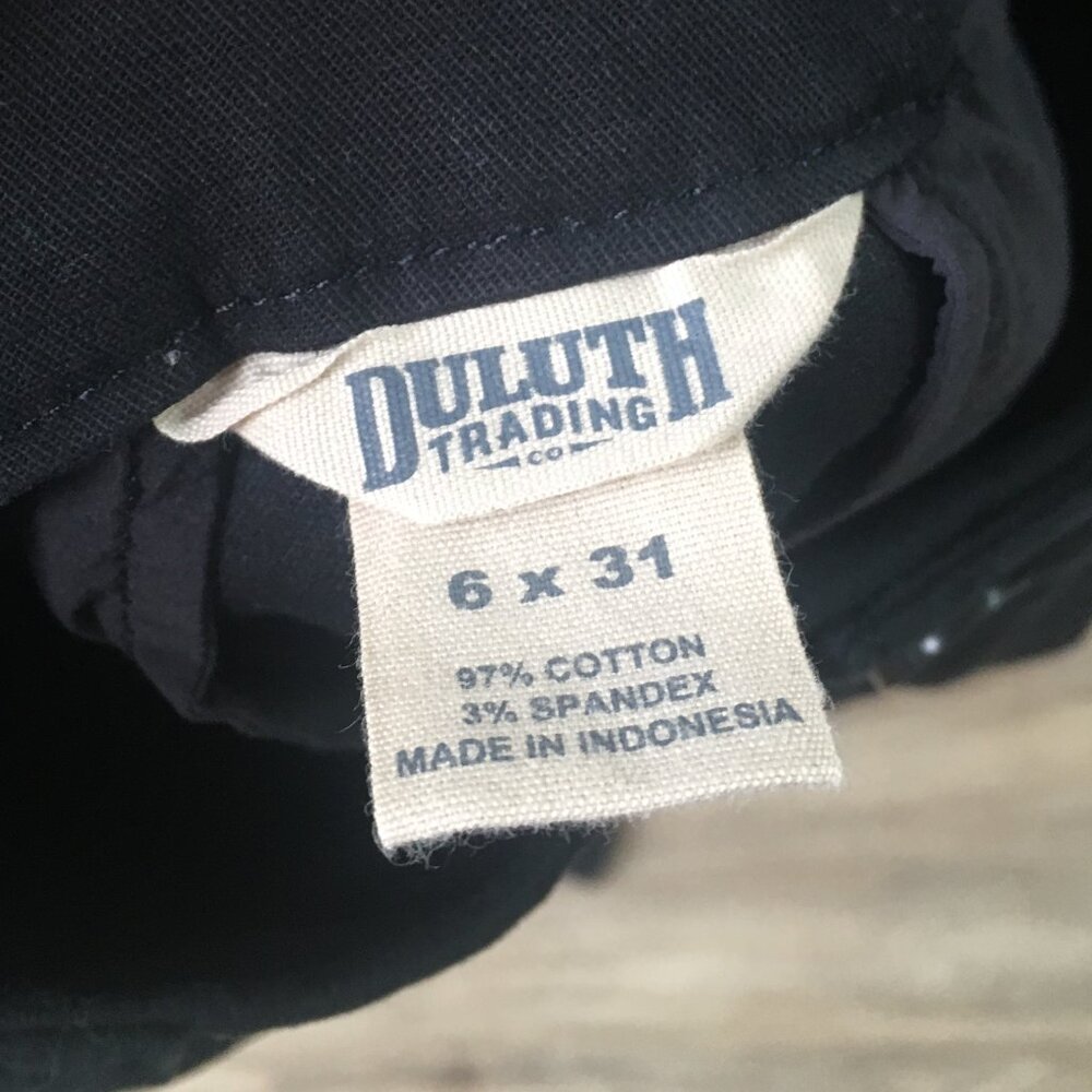 NWT Duluth Trading Co Women’s Black Straight-Leg Stretch Work/Dress Pants 6×31 - Picture 6 of 7